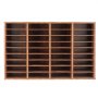 VEVOR Organizador de Literatura de Madera 36 Compartimentos con Estantes Extraíbles Clasificador de Buzón para Oficina, Hogar, Aula, Clasificador de Archivos, Documentos, Papel, Marrón Oscuro