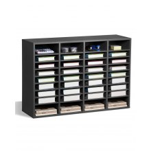 VEVOR Organizador de Archivos 36 Compartimentos con Estantes Ajustables, Gris