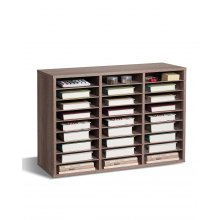 VEVOR Organizador de Literatura 27 Compartimentos 800x297x550 mm, Negro y Gris