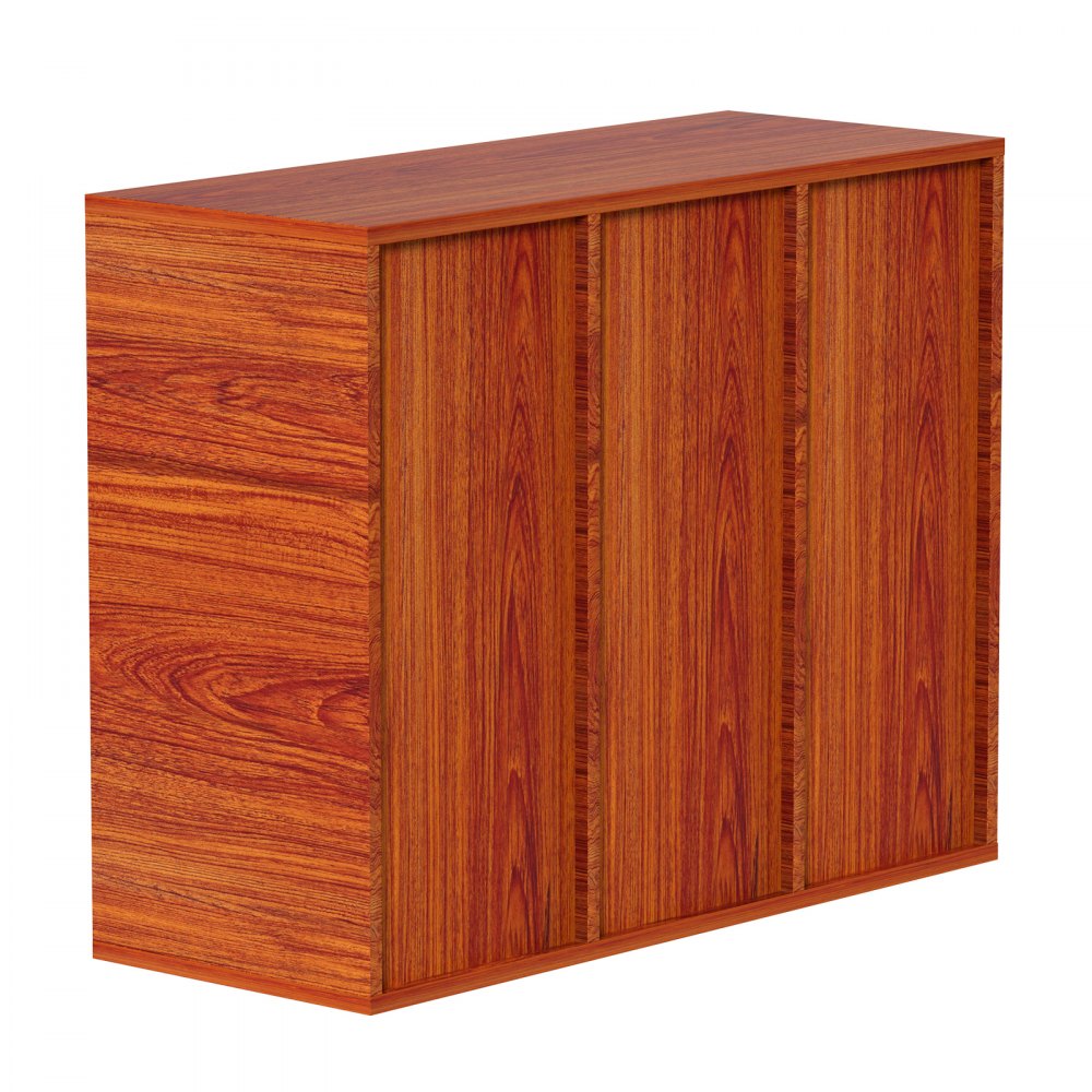 VEVOR Organizador de Literatura de Madera de 27 Ranuras de 800 x 305 x 630 mm, Estantes Ajustables de Tablero de Fibra de Densidad Media, Almacenamiento para Archivos, Documentos, Papeles, Marrón