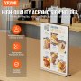VEVOR 6 PCS Soporte de Acrílico para Carteles Soportes de Exhibición de Folletos de 223,52 x 279,4 mm de Doble Cara en Forma de T, Soporte de Papel Fotográfico para Restaurante, Oficina, Boda, Bar