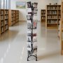 VEVOR Greeting Cards Display Rack, 32 Pockets Rotating Postcard Brochure Display Stand, 360° Spinning Card Display Rack with Sign Holder & 4 Wheels (2 Lockable) for Exhibitions Office Trade Show