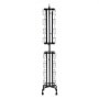 VEVOR Greeting Cards Display Rack, 32 Pockets Rotating Postcard Brochure Display Stand, 360° Spinning Card Display Rack with Sign Holder & 4 Wheels (2 Lockable) for Exhibitions Office Trade Show
