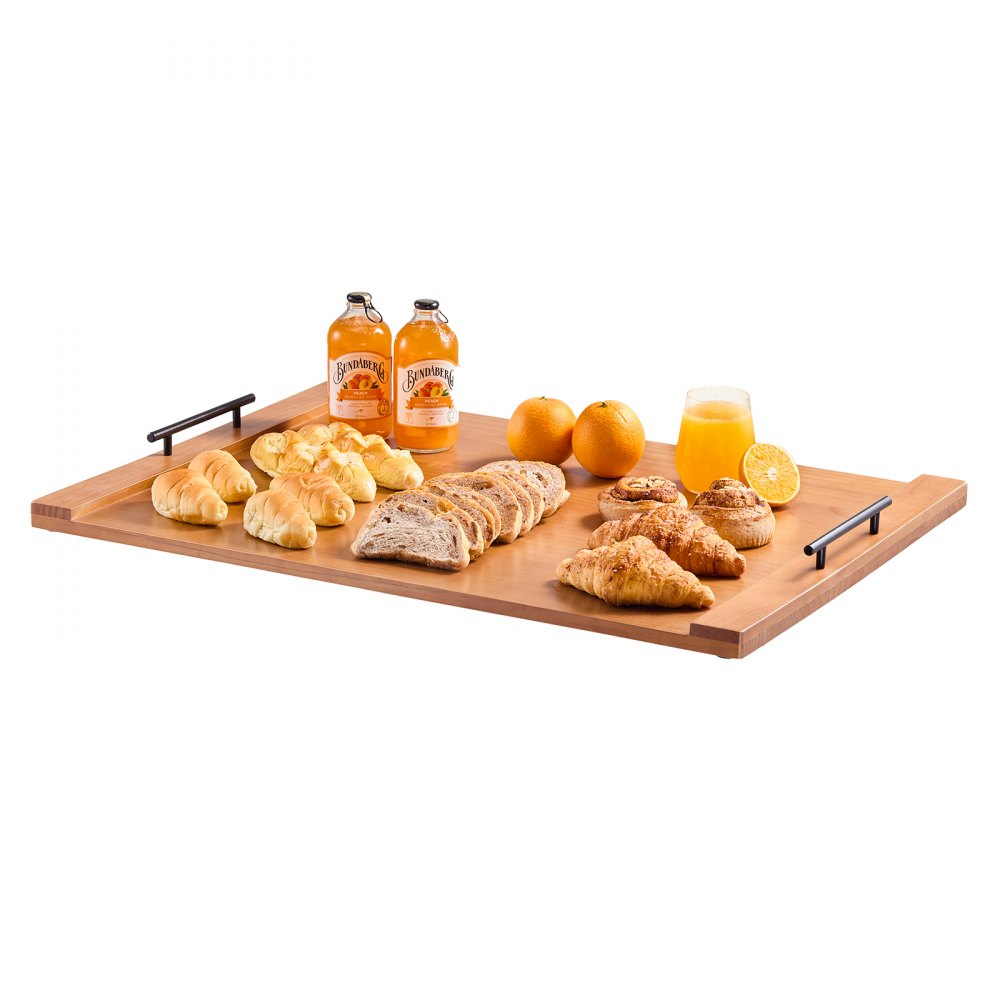 VEVOR Funda para Estufa de Fideos, para Quemadores de Gas y Cocinas Eléctricas, Tabla de Cortar de Madera de Pino con Asas, para RV, Fregadero de Cocina y Bandeja, Color Natural, 76,2 x 55,88 cm