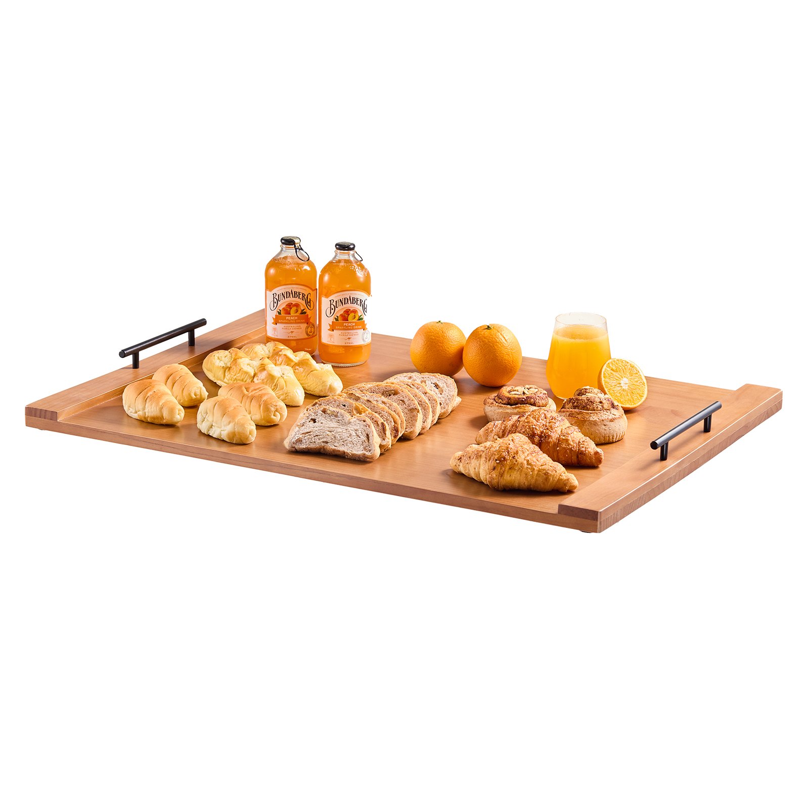 VEVOR Funda para Estufa de Fideos, para Quemadores de Gas y Cocinas Eléctricas, Tabla de Cortar de Madera de Pino con Asas, para RV, Fregadero de Cocina y Bandeja, Color Natural, 76,2 x 55,88 cm