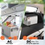 VEVOR Refrigerador para Auto Refrigerador para Auto de 12 Voltios Congelador Portátil de Doble Zona de 32 L Rango Ajustable de -4~50 ℉ Enfriador de Compresor de 12/24 V CC y 100-240 V CA para Camping