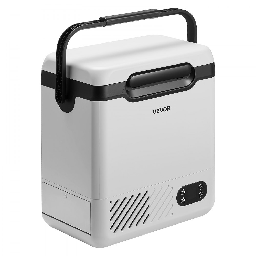 VEVOR Nevera Portátil para Coche 12 L, Zona Única, Refrigerador para Coche con Compresor 12/24 V CC 100-240 V CA, Temperatura Ajustable de -20 °C a 20 °C, para Camiones, Furgonetas, Camping, Viajes