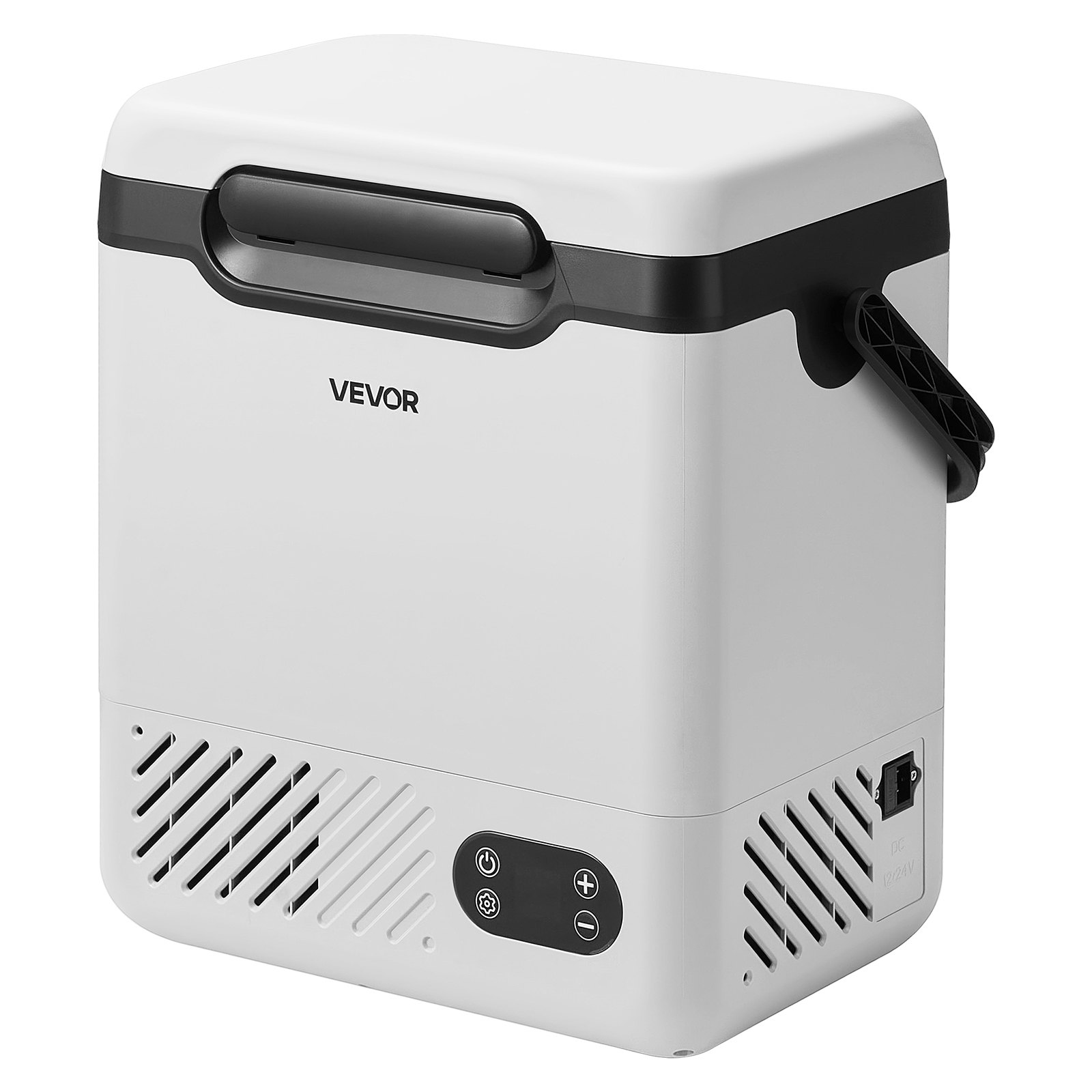 VEVOR Nevera Portátil para Coche 12 L, Zona Única, Refrigerador para Coche con Compresor 12/24 V CC 100-240 V CA, Temperatura Ajustable de -20 °C a 20 °C, para Camiones, Furgonetas, Camping, Viajes