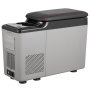 VEVOR Car Refrigerator, 12 Volt Car Armrest Refrigerator Fridge, 15 L Single Zone Portable Freezer, -4℉-68℉ Adjustable Range, 12/24V DC and 100-240V AC Compressor Cooler for Outdoor, Camping