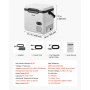 VEVOR Nevera Portátil para Coche 18 L, Zona Única, Refrigerador para Coche con Compresor 12/24 V CC 100-240 V CA, Temperatura Ajustable de -20 °C a 20 °C, para Camiones, Autocaravanas, Camping