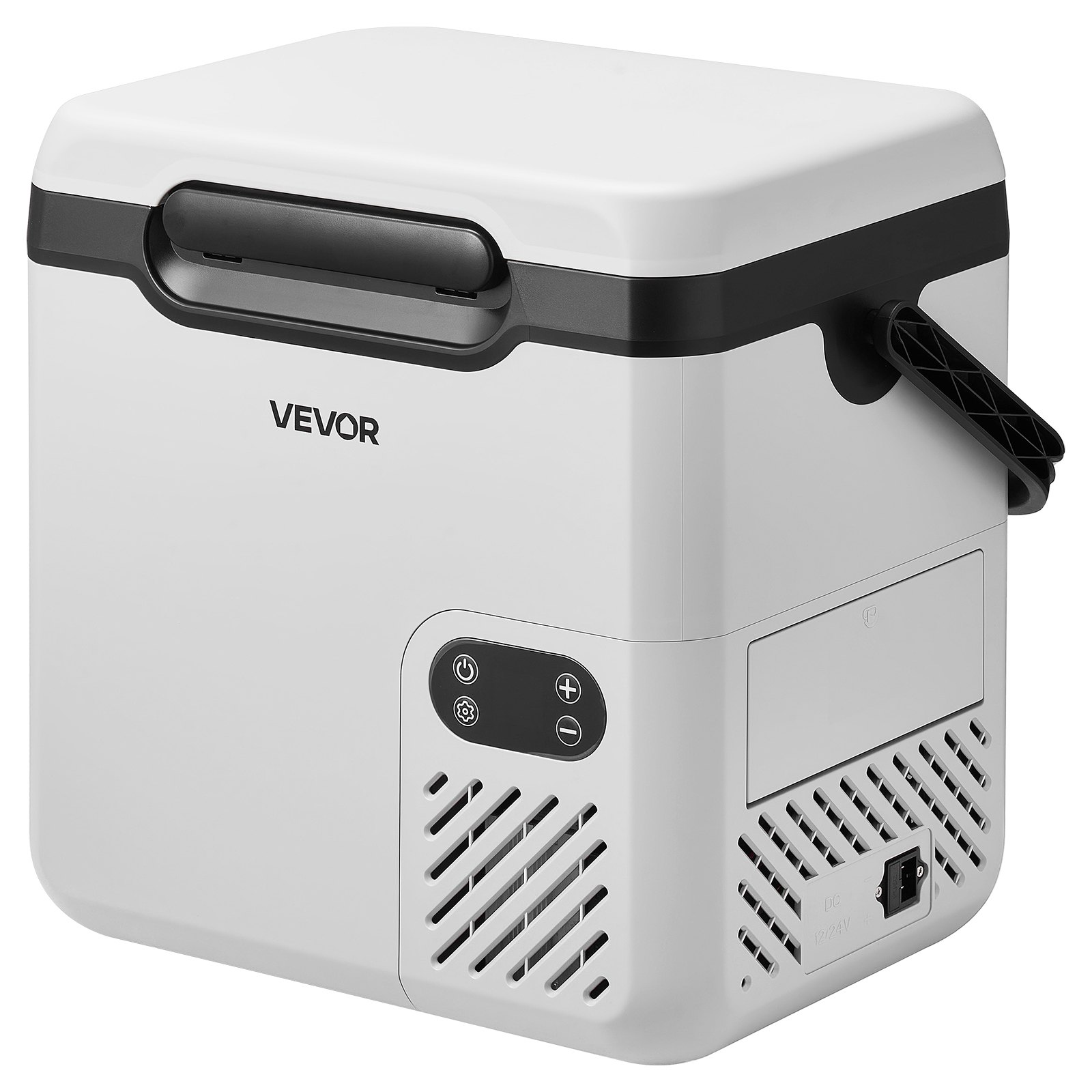 VEVOR Nevera Portátil para Coche 18 L, Zona Única, Refrigerador para Coche con Compresor 12/24 V CC 100-240 V CA, Temperatura Ajustable de -20 °C a 20 °C, para Camiones, Autocaravanas, Camping