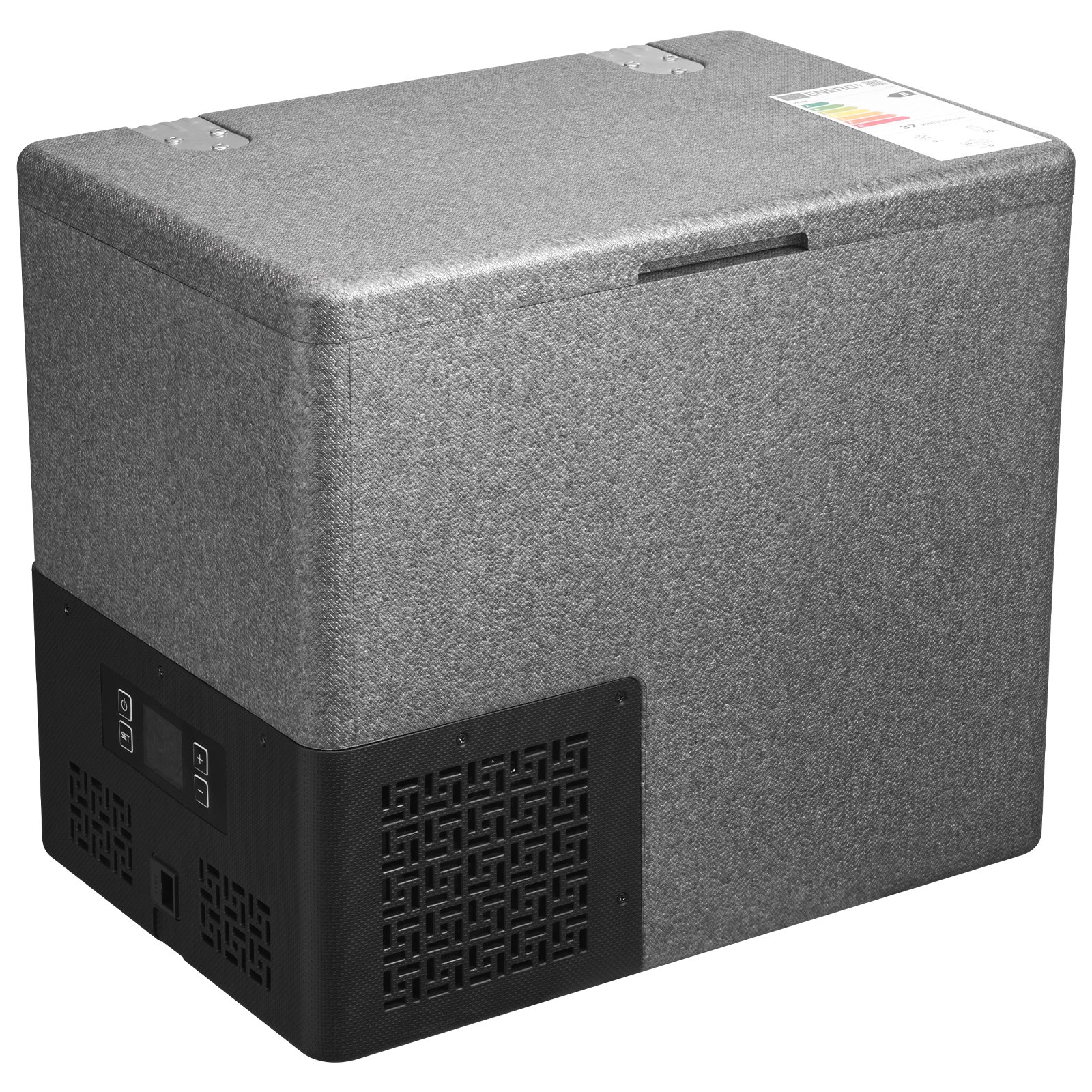 VEVOR Nevera Portátil para Coche 20 L, Zona Única, Refrigerador para Coche con Compresor 12/24 V CC, Temperatura Ajustable de -10 °C a 10 °C, para Autocaravanas, Furgonetas, Barcos, Camping, Viajes