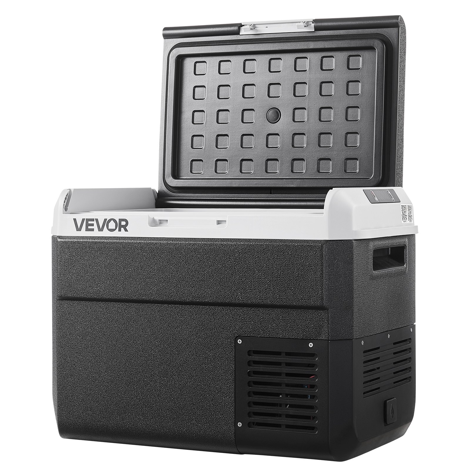 VEVOR Nevera Portátil para Coche 30 L, Zona Única, Refrigerador para Coche con Compresor 12/24 V CC y 100-240 V CA, Temperatura Ajustable de -20 °C a 20 °C, para Autocaravanas, Camping, Viajes