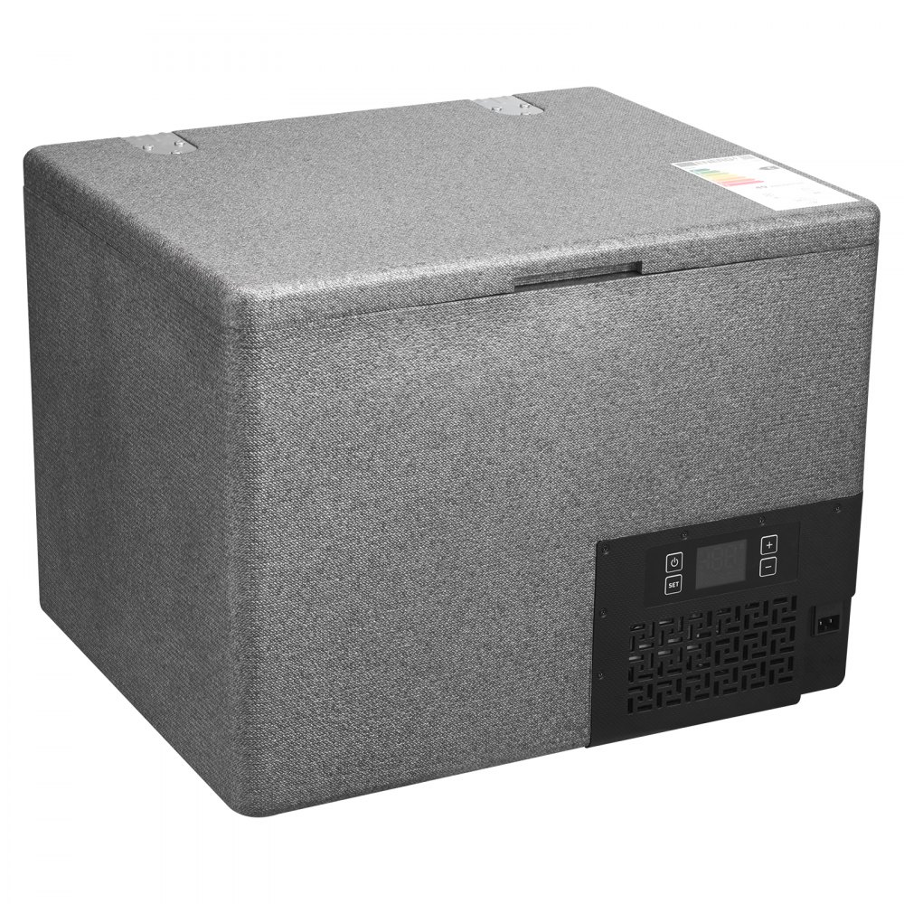 VEVOR Nevera Portátil para Coche 40 L, Zona Única, Refrigerador para Coche con Compresor 12/24 V CC, Temperatura Ajustable de -10 °C a 10 °C, para Autocaravanas, Furgonetas, Camping, Viajes, Barcos