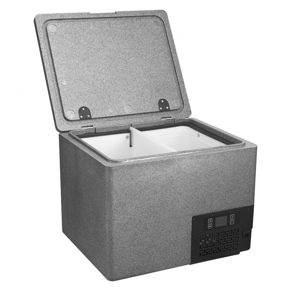 VEVOR Nevera Portátil para Coche 40 L, Zona Única, Refrigerador para Coche con Compresor 12/24 V CC, Temperatura Ajustable de -10 °C a 10 °C, para Autocaravanas, Furgonetas, Camping, Viajes, Barcos