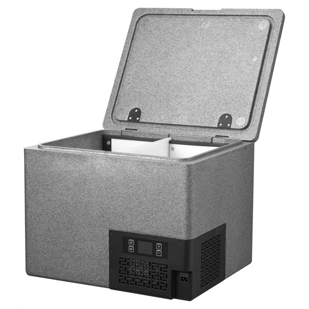 VEVOR Nevera Portátil para Coche 40 L, Zona Única, Refrigerador para Coche con Compresor 12/24 V CC, Temperatura Ajustable de -10 °C a 10 °C, para Autocaravanas, Furgonetas, Camping, Viajes, Barcos