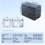 VEVOR Nevera de Compresión Portátil 32 L Mini Nevera para Coche de Doble Zona Temperatura Ajustable de -20 °C a 20 °C Nevera Portátil 12/24 V CC y 100-240 V CA para Camión, Barco, Casa, Camping