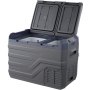 VEVOR Nevera de Compresión Portátil 32 L Mini Nevera para Coche de Doble Zona Temperatura Ajustable de -20 °C a 20 °C Nevera Portátil 12/24 V CC y 100-240 V CA para Camión, Barco, Casa, Camping