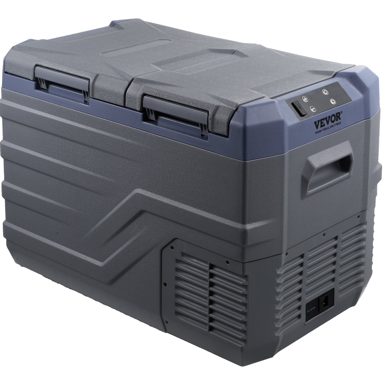 VEVOR Nevera de Compresión Portátil 32 L Mini Nevera para Coche de Doble Zona Temperatura Ajustable de -20 °C a 20 °C Nevera Portátil 12/24 V CC y 100-240 V CA para Camión, Barco, Casa, Camping