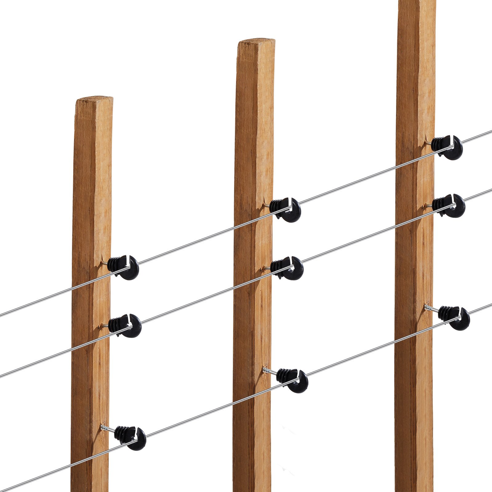 VEVOR Alambre de aluminio calibre 16 para cercas eléctricas, alambre para cercas eléctricas de 1640 pies y 500 m, alambre para cercas portátiles, aleación de aluminio de 1,6 mm de diámetro para una mayor conductividad y resistencia al óxido, para caballos, ganado vacuno y ganado