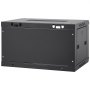 VEVOR 6U Wall-Mounted Network Server Cabinet, 14.8" Deep, Server Rack Enclosure, Max. 200 lbs. Floor-Mounted Load Capacity, with Lockable Glass Door Side Panels, for IT Equipment and A/V Equipment