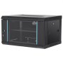 VEVOR 6U Wall-Mounted Network Server Cabinet, 14.8" Deep, Server Rack Enclosure, Max. 200 lbs. Floor-Mounted Load Capacity, with Lockable Glass Door Side Panels, for IT Equipment and A/V Equipment