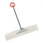 VEVOR Snow Pusher Shovel, 122cm Outdoor Snowplow Shovel with Ergonomic Grip, HDPE Plastic Blade, Winter Shovels with Segmented Handle, Metal Edged Strip, Portable Snow Removal Tool for Driveway Garden