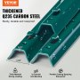 VEVOR Postes Metálicos para Valla 10 Piezas Postes de Cerca 91,44 cm, Verde