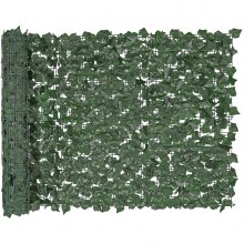 VEVOR Valla de Privacidad de Hiedra, Pantalla de Pared Verde Artificial, Valla de Hiedra Verde con Junta Reforzada, Setos Falsos Decoración de Hojas de Vid para Jardín, Patio, Decoración de Terraza