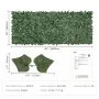 VEVOR Valla de Privacidad de Hiedra, Pantalla de Pared Verde Artificial, Valla de Hiedra Verde con Respaldo de Tela de Malla, Setos Falsos Decoración de Hojas de Vid para Jardín al Aire Libre