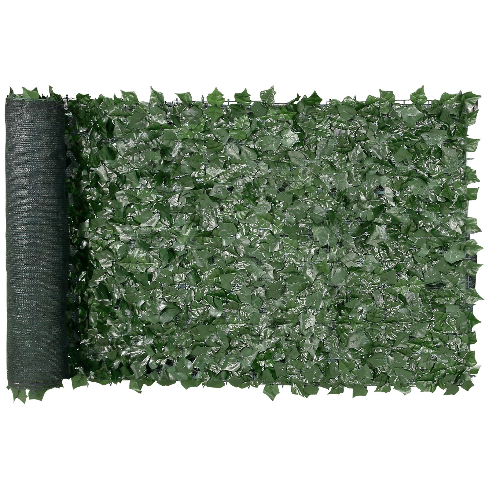 VEVOR Valla de Privacidad de Hiedra, Pantalla de Pared Verde Artificial, Valla de Hiedra Verde con Respaldo de Tela de Malla, Setos Falsos Decoración de Hojas de Vid para Jardín al Aire Libre