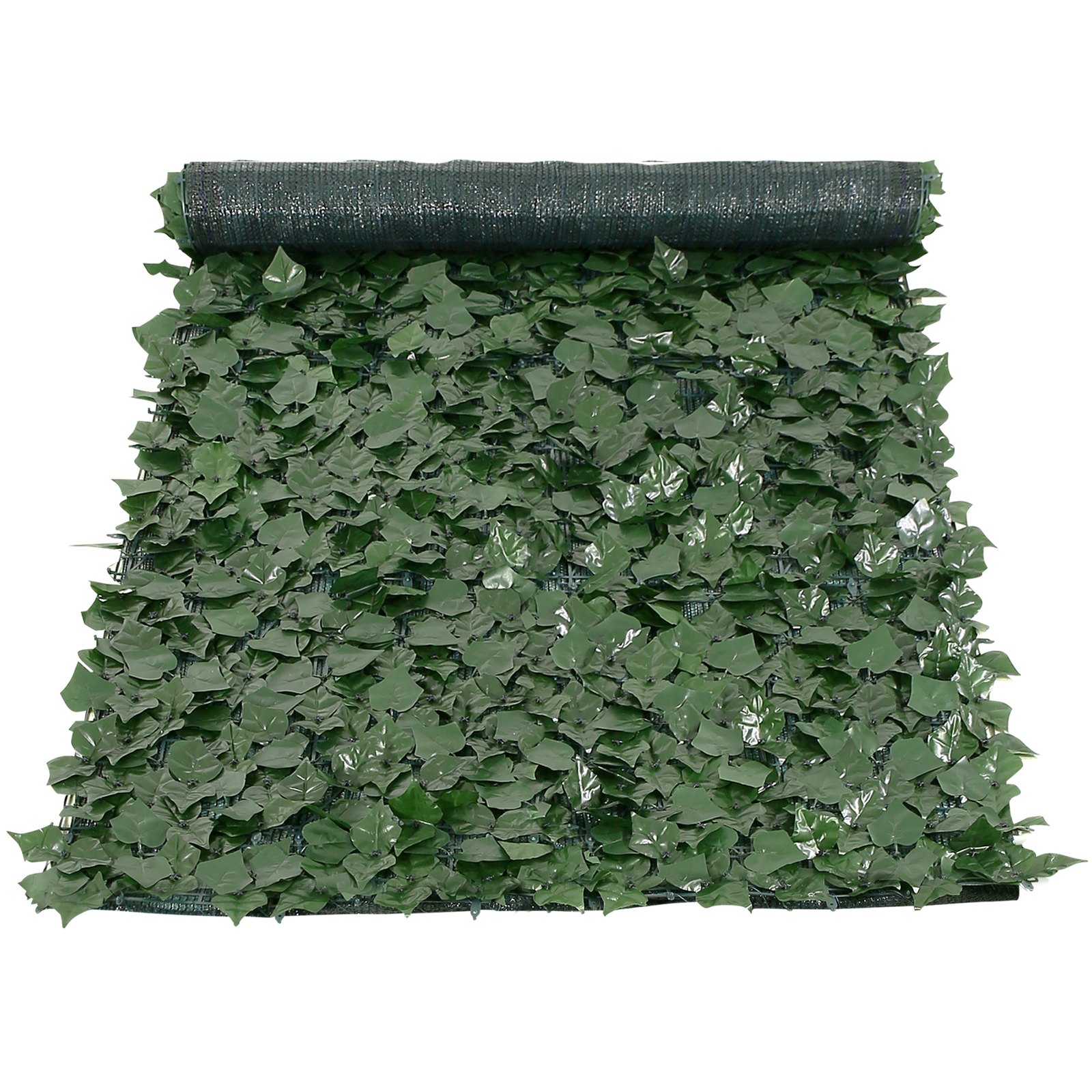 VEVOR Valla de Privacidad de Hiedra, Pantalla de Pared Verde Artificial, Valla de Hiedra Verde con Respaldo de Tela de Malla, Setos Falsos Decoración de Hojas de Vid para Jardín al Aire Libre