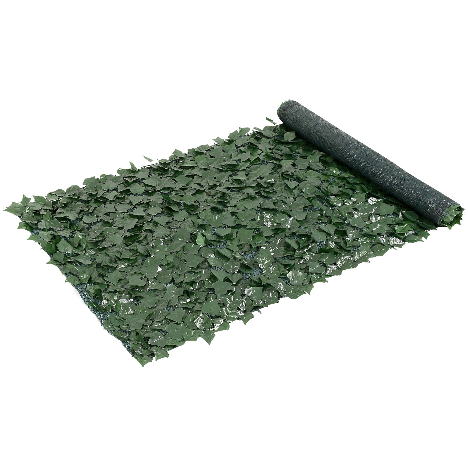 VEVOR Valla de Privacidad de Hiedra, Pantalla de Pared Verde Artificial, Valla de Hiedra Verde con Respaldo de Tela de Malla, Setos Falsos Decoración de Hojas de Vid para Jardín al Aire Libre