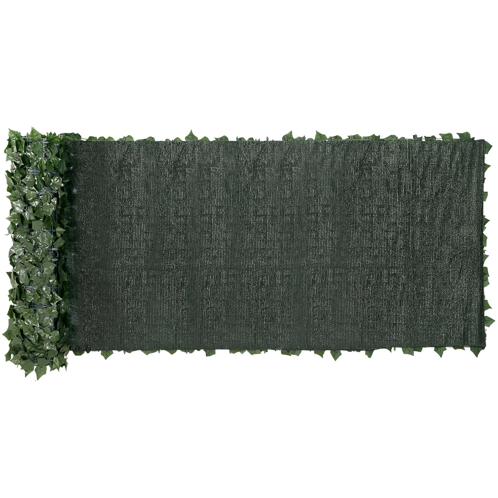 VEVOR Valla de Privacidad de Hiedra, Pantalla de Pared Verde Artificial, Valla de Hiedra Verde con Respaldo de Tela de Malla y Junta Reforzada, Setos Falsos Decoración de Hojas de Vid para Jardín
