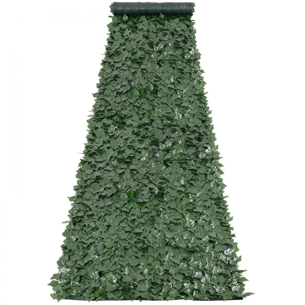 VEVOR Valla de Privacidad de Hiedra, Pantalla de Pared Verde Artificial, Valla de Hiedra Verde con Respaldo de Tela de Malla y Junta Reforzada, Setos Falsos Decoración de Hojas de Vid para Jardín