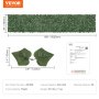 VEVOR Valla de Privacidad de Hiedra, Pantalla de Pared Verde Artificial, Valla de Hiedra Verde con Respaldo de Tela de Malla y Junta Reforzada, Setos Falsos Decoración de Hojas de Vid para Jardín