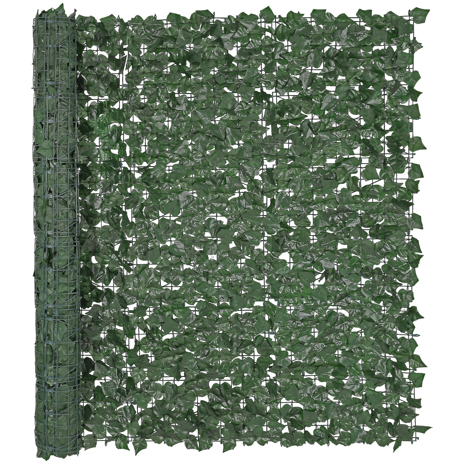 VEVOR Valla de Privacidad de Hiedra, 1500 x 2490 mm, Pantalla de Pared Verde Artificial, Valla de Hiedra Verde con Junta Reforzada, Setos Sintéticos Decoración de Hojas de Vid para Jardín Exterior