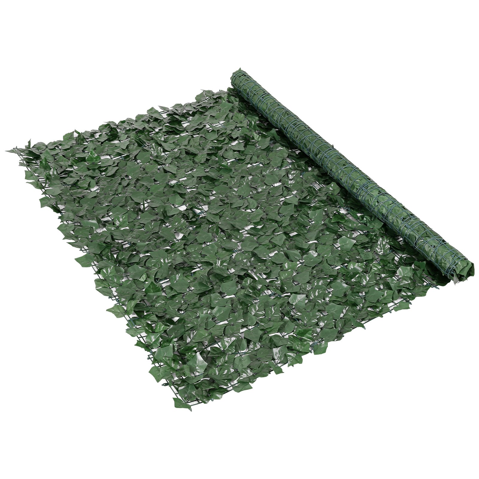 VEVOR Valla de Privacidad de Hiedra, 1500 x 2490 mm, Pantalla de Pared Verde Artificial, Valla de Hiedra Verde con Junta Reforzada, Setos Sintéticos Decoración de Hojas de Vid para Jardín Exterior