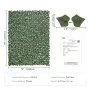 VEVOR Valla de Privacidad de Hiedra, 2440 x 1830 mm Pantalla de Pared Verde Artificial, Valla de Hiedra Verde con Junta Reforzada, Setos Sintéticos Decoración de Hojas de Vid para Jardín, Patio
