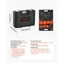 VEVOR Kit de Prueba de Fugas de Turbocompresor, Rango de Manómetro de Válvula de 0 a 80 PSI, Juego de Comprobadores de Fugas para Sistemas Turbo con 4 Pares de Acopladores y Conexiones de Aire