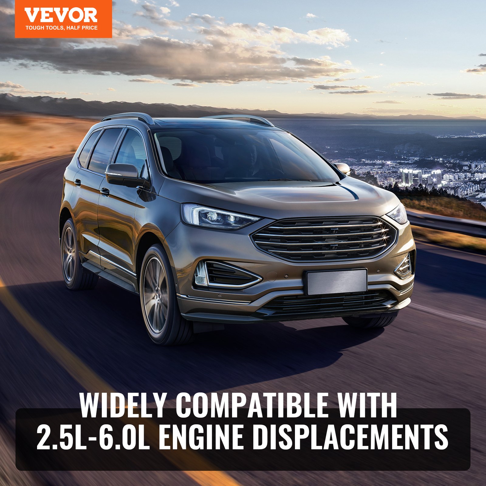 VEVOR Turbocompresor con Kit de Juntas Repuesto de Turbocompresor para Motores de Automóviles para Cilindradas de 2,5 L a 6,0 L Turbocompresor de Motor Resistente al Calor Impulsor de Aleación K418