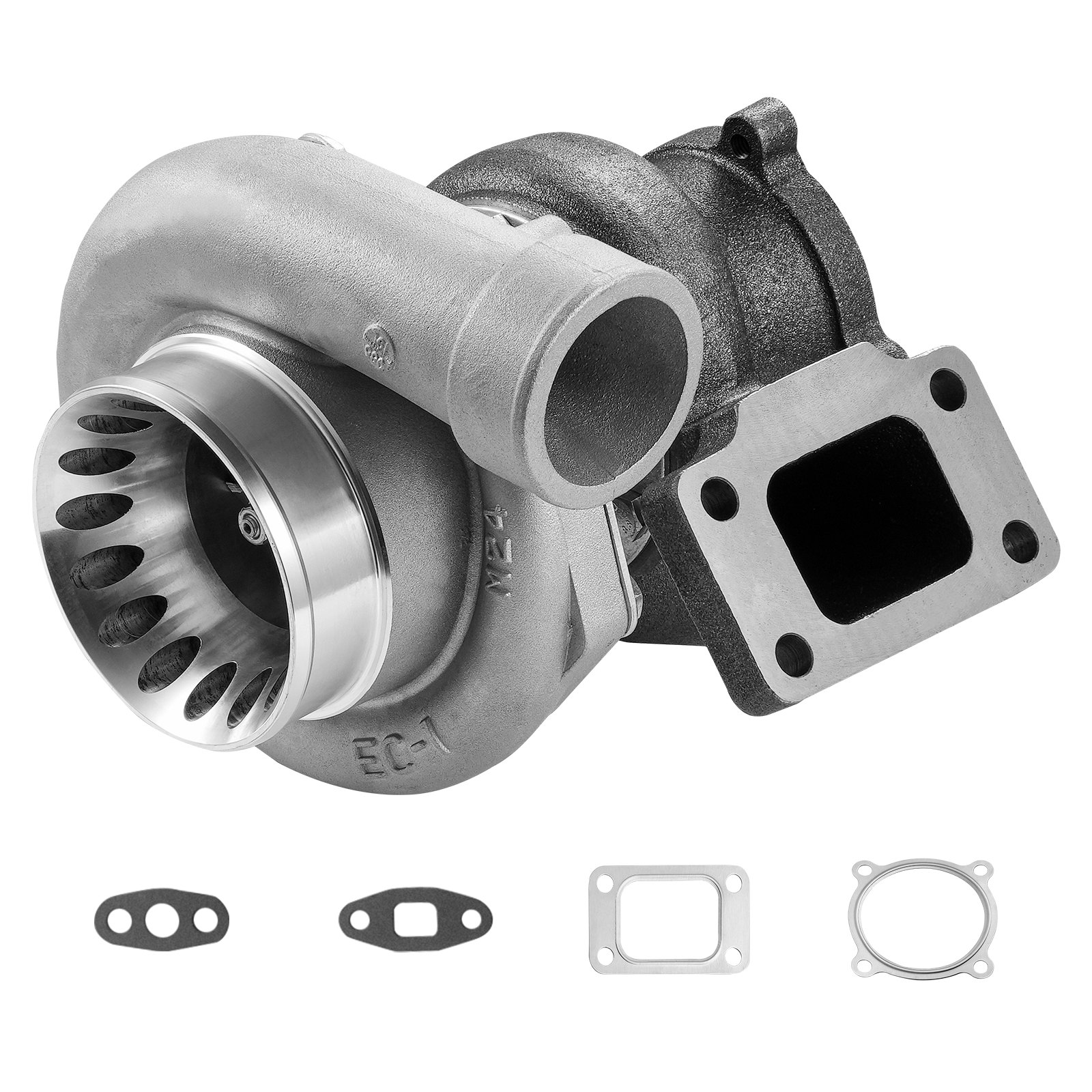 VEVOR Turbocompresor con Kit de Juntas Repuesto de Turbocompresor para Motores de Automóviles para Cilindradas de 2,5 L a 6,0 L Turbocompresor de Motor Resistente al Calor Impulsor de Aleación K418