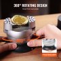 VEVOR Tornillo de Banco de Bolas de Grabado 78 mm Base Giratoria de 360° Mandíbula Ajustable con 30 Accesorios, Herramienta de Ajuste de Grabado para Joyería, Fabricación de Joyas de Precisión