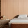 VEVOR Paneles Acústicos de Listones de Madera, con Acento WPC para Paredes Interiores Modernas, para una Decoración Elegante y Reducción de Ruido, Madera de Fresno, 2450 x 166 x 9 mm, 8 Unidades