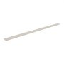 VEVOR Paneles Acústicos de Listones de Madera Sintética con Acento WPC para Paredes Interiores Modernas, para una Decoración Elegante y Reducción de Ruido, Blanco Mate, 2450 x 166 x 9 mm, 8 uds