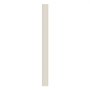 VEVOR Paneles Acústicos de Listones de Madera Sintética con Acento WPC para Paredes Interiores Modernas, para una Decoración Elegante y Reducción de Ruido, Blanco Mate, 2450 x 166 x 9 mm, 8 uds