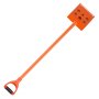 VEVOR Raspador de Techos, 2 uds, Mango en D, Acero de Alta Dureza n.° 45, Ancho 203 mm, Herramienta Ligera para Quitar Clavos, Color Naranja, Capacidad Máxima de Carga 40 kg, 1170 x 203 x 110 mm