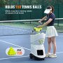 VEVOR Máquina Lanzadora Automática Portátil de Pelotas Tenis 510 x 385 x 505 mm