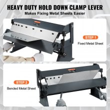 VEVOR Dobladora de Cajas y Bandejas Portátil 850 x 390 x 365 mm Ángulo 0-135°