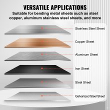 VEVOR Máquina Dobladora de Chapa Metálica de 910 mm, 0-135° Dobladora de Metal